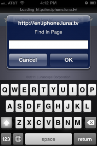In Page Search