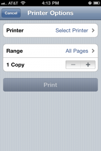 Print Feature